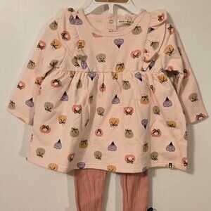 Rabbit bear pumpkin bow 2 pc set 12m